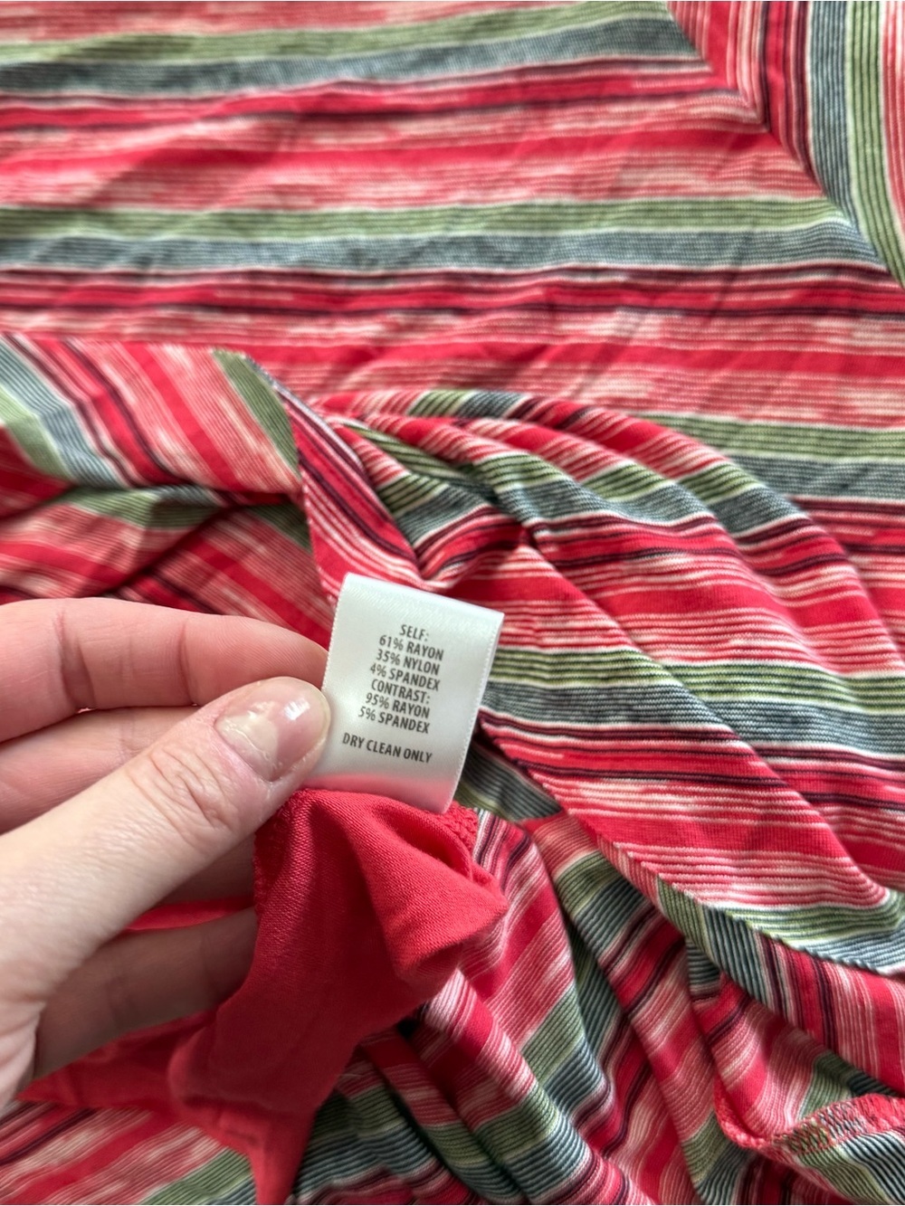 Anthropologie Bailey 44 Emile Red Striped Wrap Dress - Picture 6 of 6